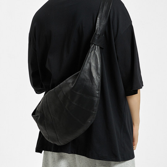 Нишевая дизайнерская мужская сумка с круассанами, модная сумка через плечо с круассаном