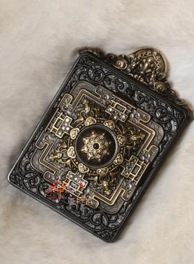 纯手绘微唐彩唐普贤吊坠