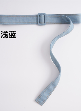 通用休闲牛仔布平滑扣打蝴蝶结