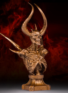 奥格瑞玛孟非斯托青铜胸像摆件礼