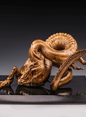 奥格瑞玛铜雕摆件米德加德龙11