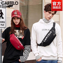 Crocodile Mens Chest Bag Canvas Bag Korean version Single shoulder bag Skew Satchel Running Mens Bag Sports Casual Tide Pack Woman