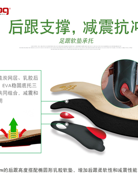 pedag牛皮鞋垫吸汗透气防臭