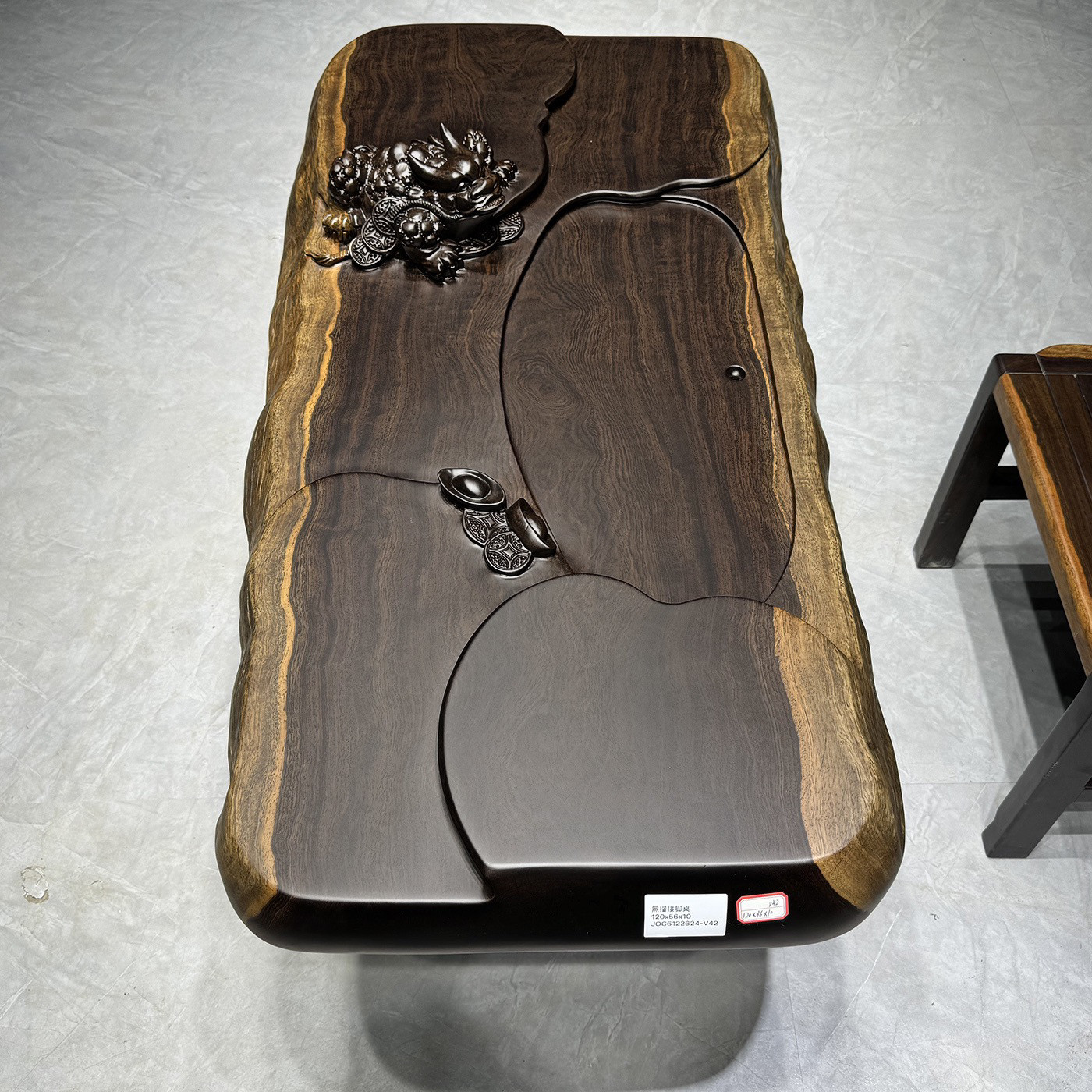 黑檀木茶桌实木阳台小茶桌茶台茶几一体客厅家用办公喝茶桌套装,淘宝优惠券,粉丝福利购,淘宝优惠卷