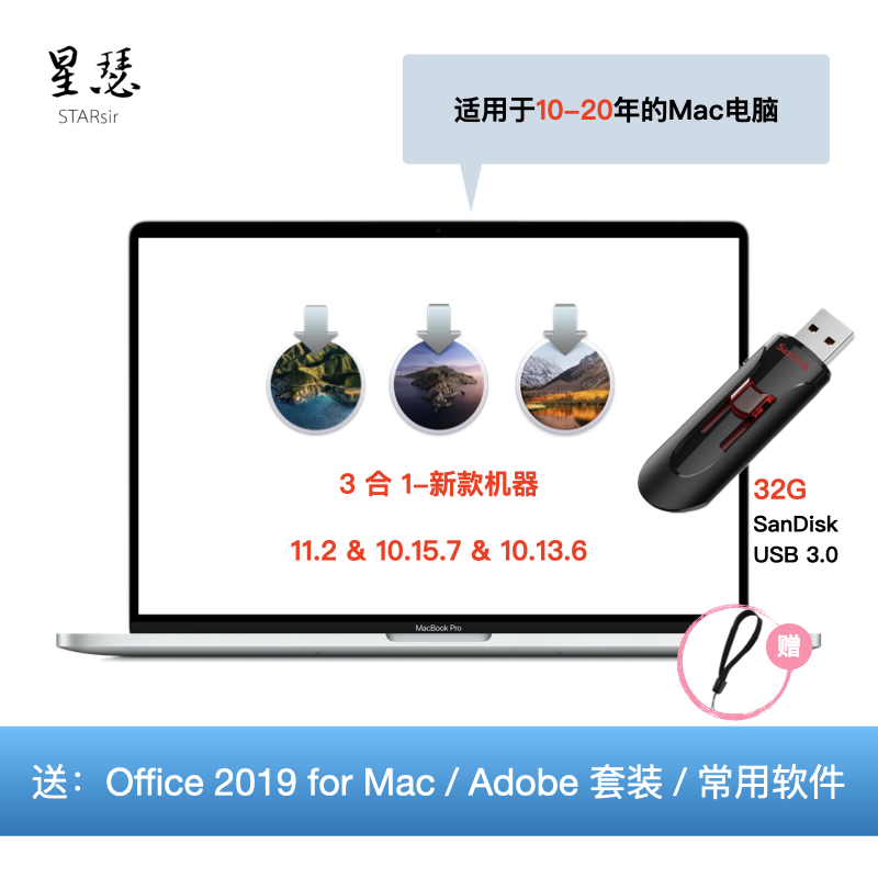 苹果电脑macOSX系统安装启动U盘11.0.1bigsur多版本远程指导 - 图1