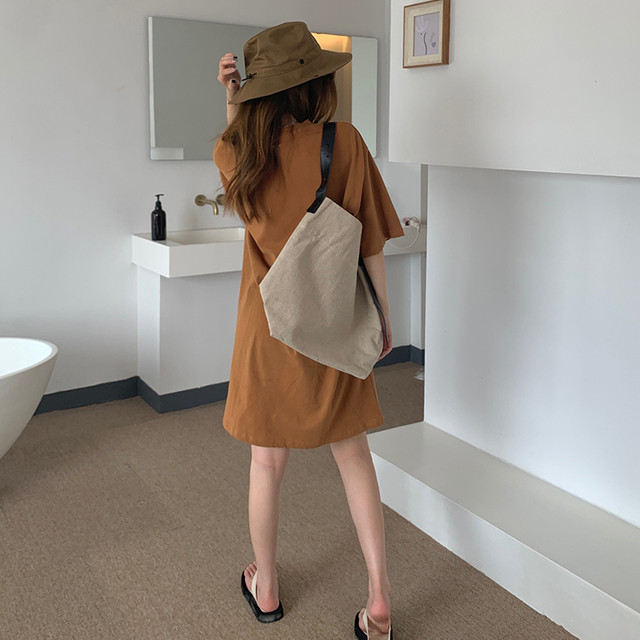 Mid-length over-knee long skirt for women in summer Korean style loose