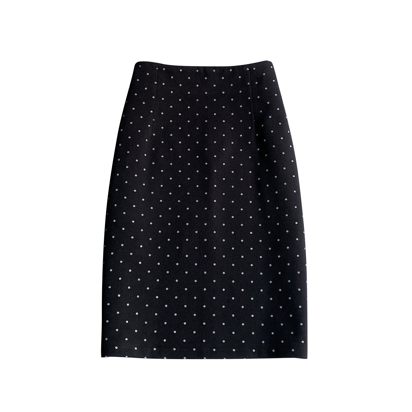 黑色波点毛呢半身裙女2025新款秋冬通勤高腰A字裙直筒包臀裙半裙,淘宝优惠券,粉丝福利购,淘宝优惠卷