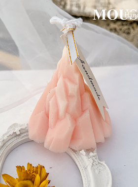 马卡龙冰山香薰蜡烛diy北欧风