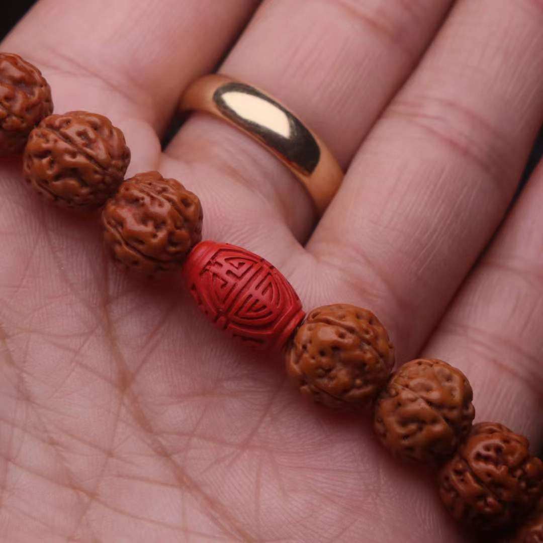 保真朱砂红砂寿字顶腰珠隔珠桶珠金刚星月菩提手长串diy文玩配饰,淘宝优惠券,粉丝福利购,淘宝优惠卷