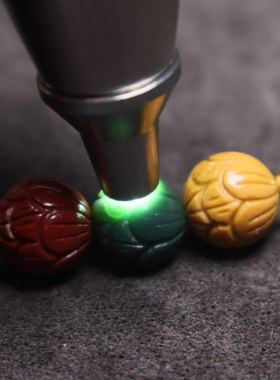 天然阿拉善玛瑙莲花珠顶腰隔珠