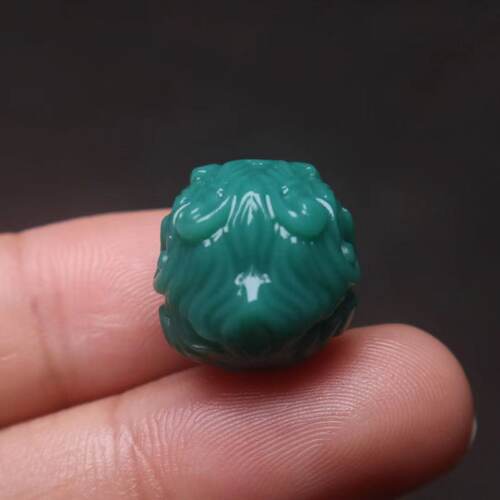 雪巴琉璃果冻料醒狮背云顶腰珠三通貔貅兽珠金刚星月菩提手串配饰 - 图1