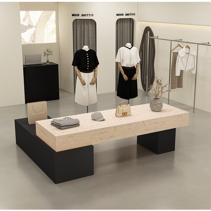 服装店中岛流水桌吧台商场展厅中间摆放化妆品鞋包饰品高低展示柜,淘宝优惠券,粉丝福利购,淘宝优惠卷