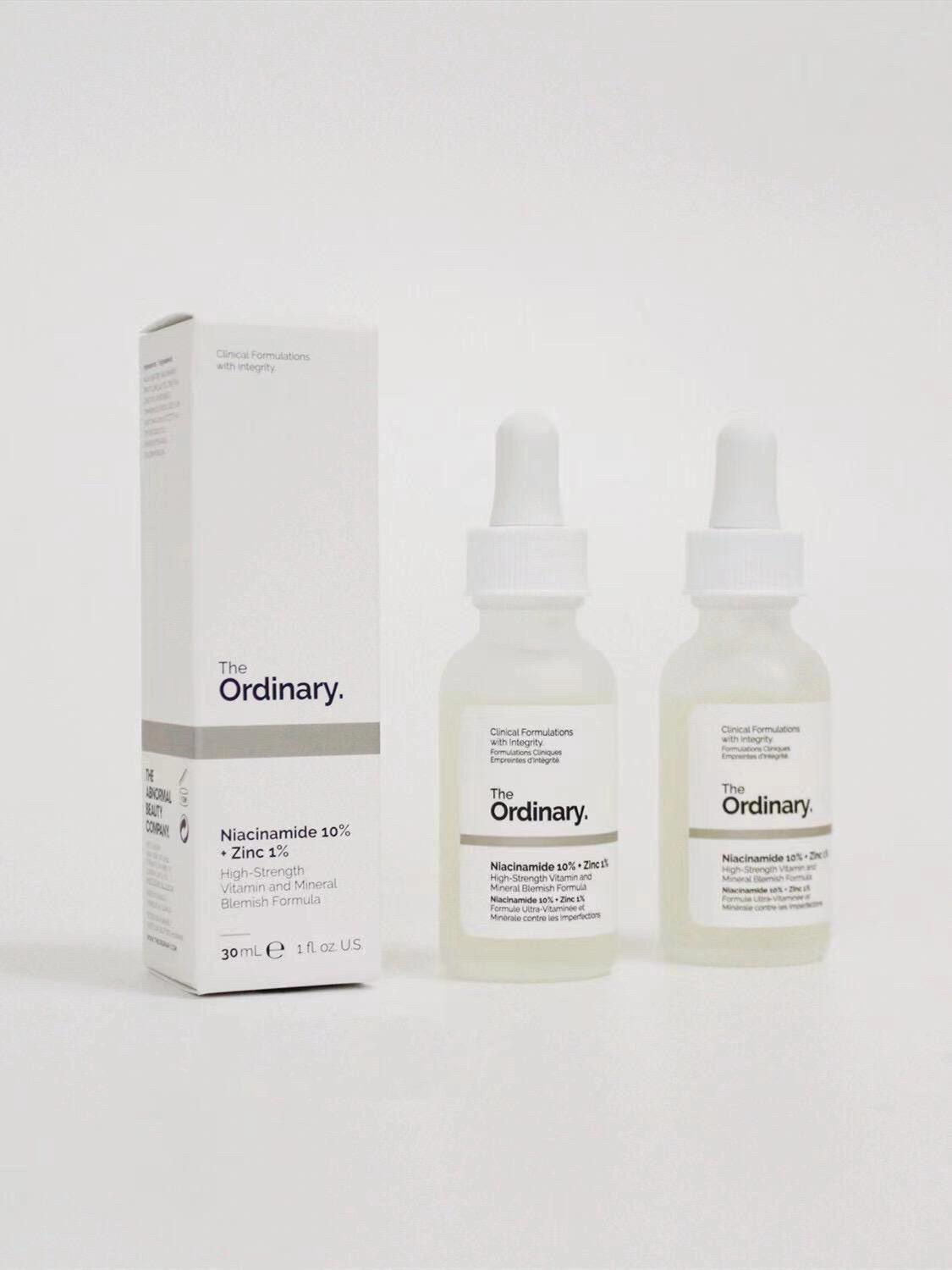 正品The Ordinary 10%烟酰胺1%锌精华液控油去黄亮白淡痘印 - 图3
