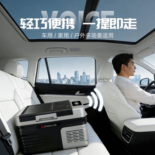 志高2026新款车载冰箱移动冰箱便携式旅行双温区双开门压缩机制冷 - 图2