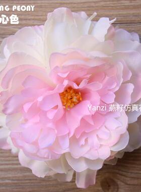 仿真牡丹艺术橱窗娟花