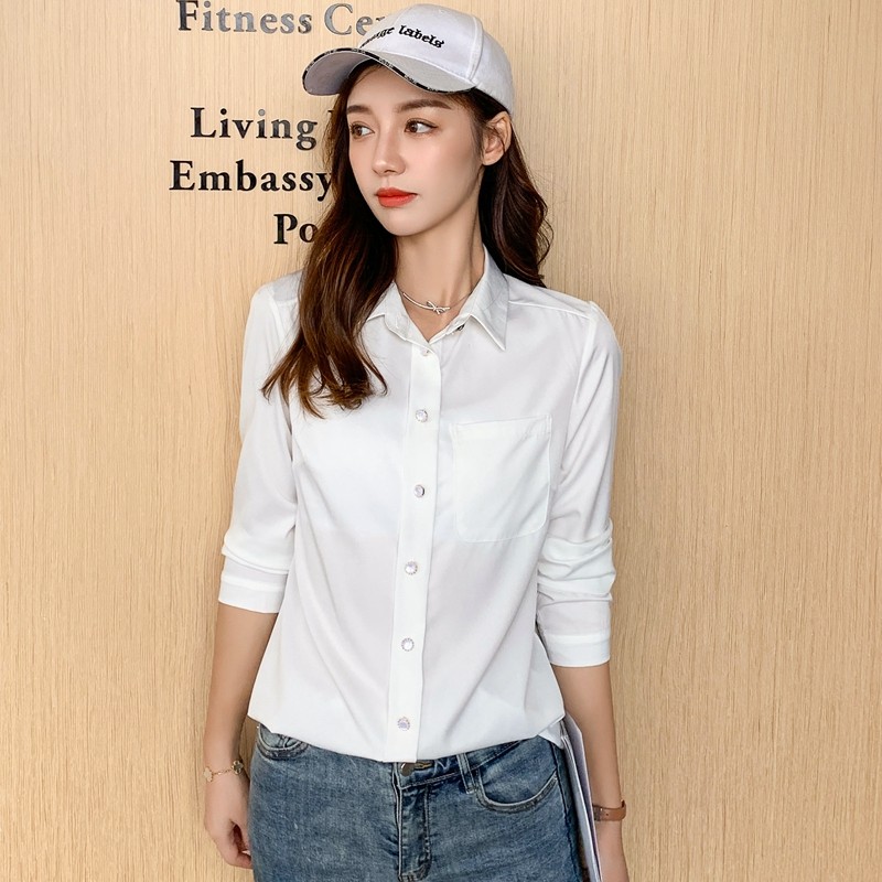 加绒雪纺长袖2021秋冬新款小众衬衫 rurngell衬衫