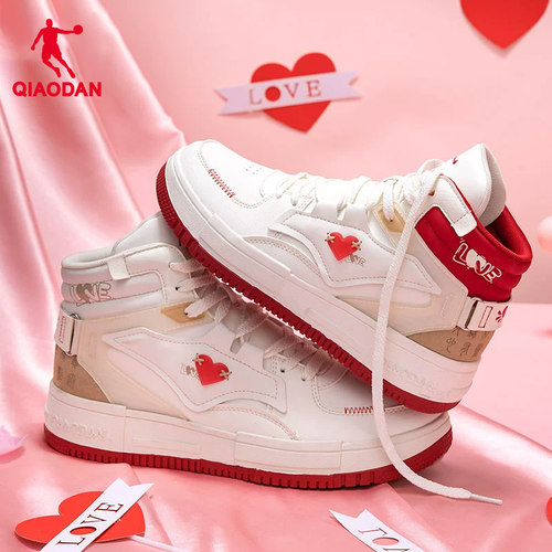 乔丹板鞋女鞋2025冬季新款鞋子情侣鞋休闲运动鞋小白鞋男增高厚底 - 图1