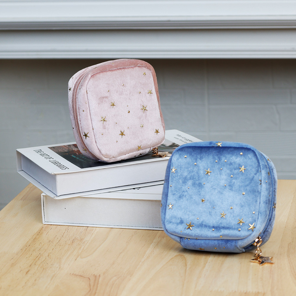 卫生巾姨妈巾收纳包随身护垫包小包便携零钱包丝绒口红包化妆包,淘宝优惠券,粉丝福利购,淘宝优惠卷