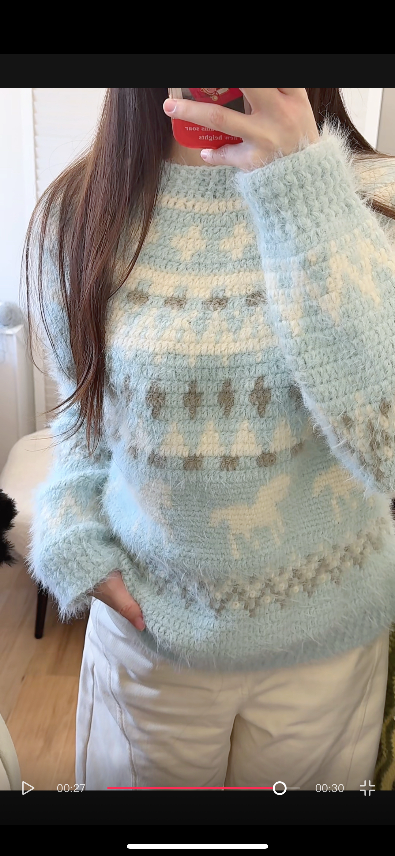 Stuuuly手工 费尔岛小马毛衣雪绒线混纺毛线diy材料包保暖上衣,淘宝优惠券,粉丝福利购,淘宝优惠卷