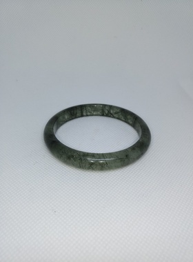 天然黑超贵妃方镯手串宝石绿发晶