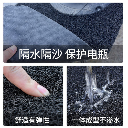 适用雅迪冠能C15/C50-D电动车脚垫C10-D电瓶车脚踏板垫改装配饰件 - 图2