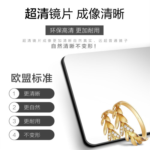 BOLEN 北欧穿衣镜全身镜子贴墙家用卧室落地镜服装店试衣镜超白镜 - 图2