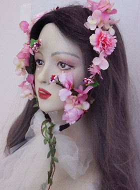 森女系面饰绢花精灵仙女日韩古风