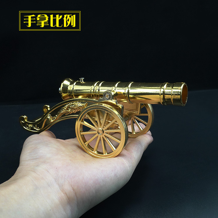 金属儿童迷你迫击炮大炮火箭炮炮筒发射筒可发射合金模型小炮玩具 - 图2