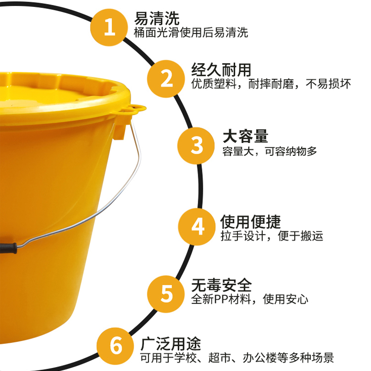 美鸥加厚塑料多功能水桶鱼箱钓鱼活鱼桶鱼护桶黄桶钓箱水箱渔具 - 图0