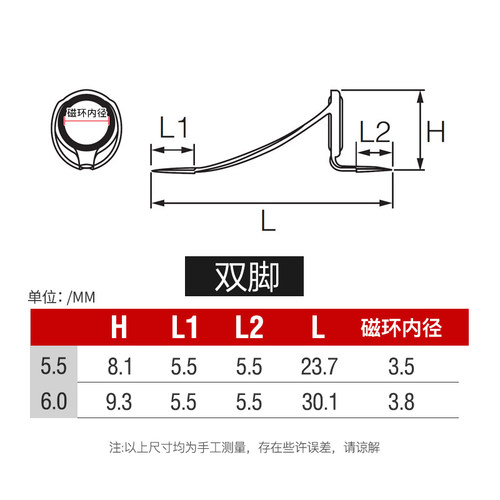 日本进口富士单脚双脚导环FUJI配件矶前打竿谷麦竿专用DIY绑环用 - 图1