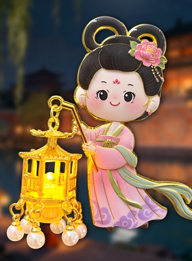 中国风唐朝侍女冰箱贴磁性贴