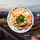 Xi'an gourmet meat sandwich steamed buns and noodles three-dimensional refrigerator magnet