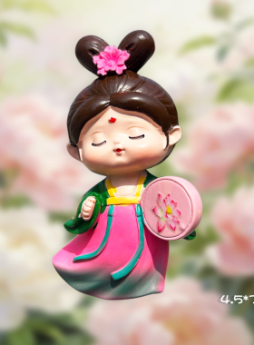 洛阳西安唐仕女冰箱贴文创纪念品