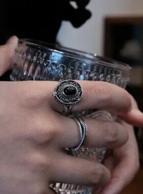 可打开装东西秘密匣子戒指复古欧式神秘感开口指环高颜值食指介子