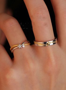 小红书同款 博主推荐军恋情侣对戒军嫂兵哥哥纪年异地恋小众设计