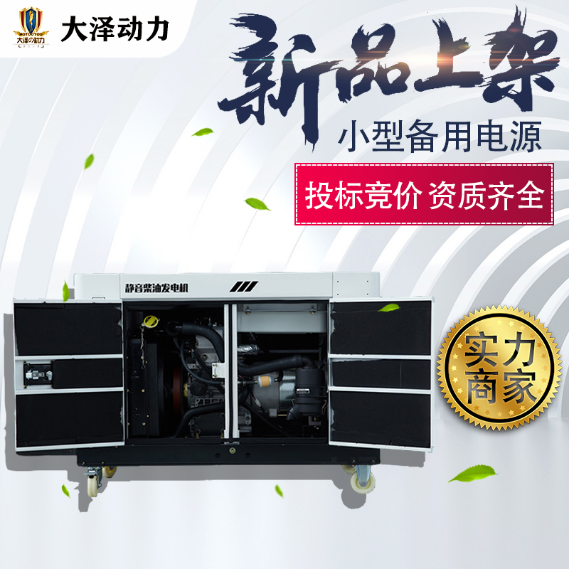 车用大泽动力柴油发电机10KW12KW15KW小尺寸静音高原款带加热装置 - 图2