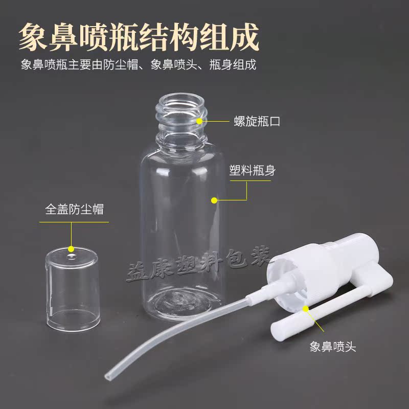 10/20/30ml毫升象鼻式透明喷雾瓶PET喷瓶加厚款360度可旋转喷头 - 图0