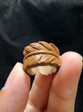 羽毛檀木跑环内径约13MM配件紫檀绿檀檀香DIY配饰品