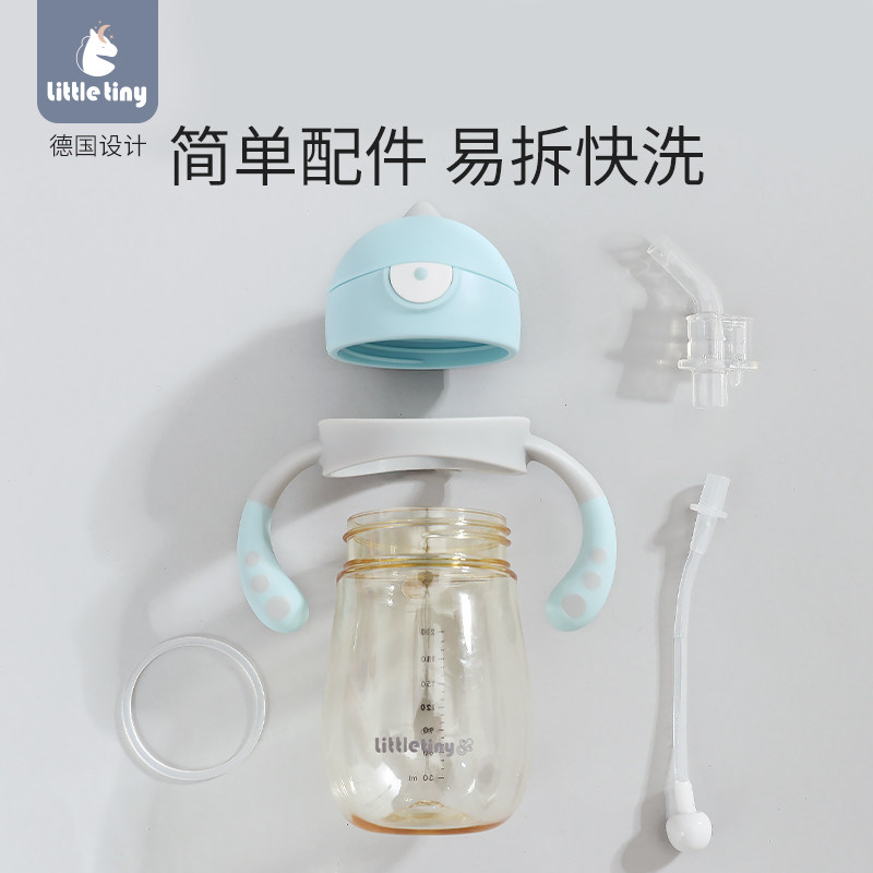 little tiny小怪兽宝宝奶瓶吸管杯 littletiny水杯
