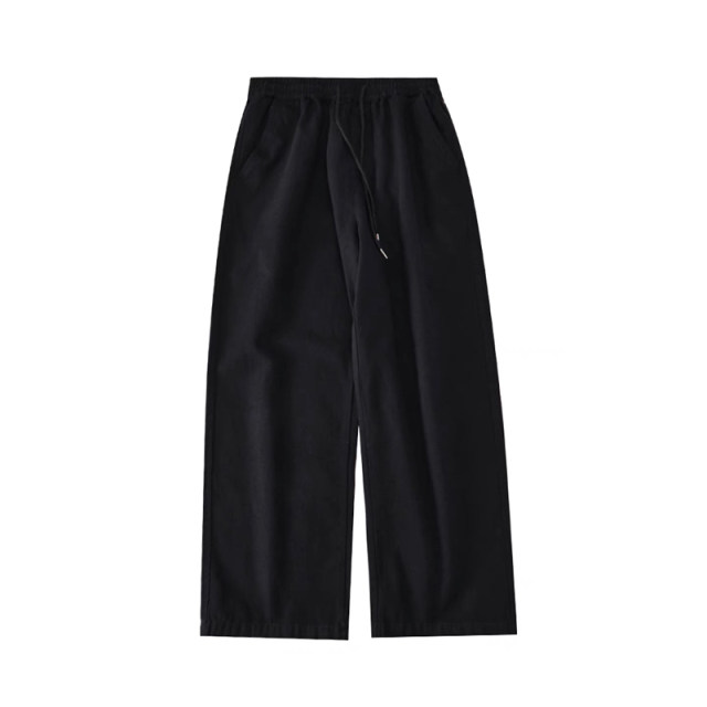 ແອວສູງ unisex ແບບຍີ່ປຸ່ນກາງເກງຂາກວ້າງຜ້າຝ້າຍບໍລິສຸດ