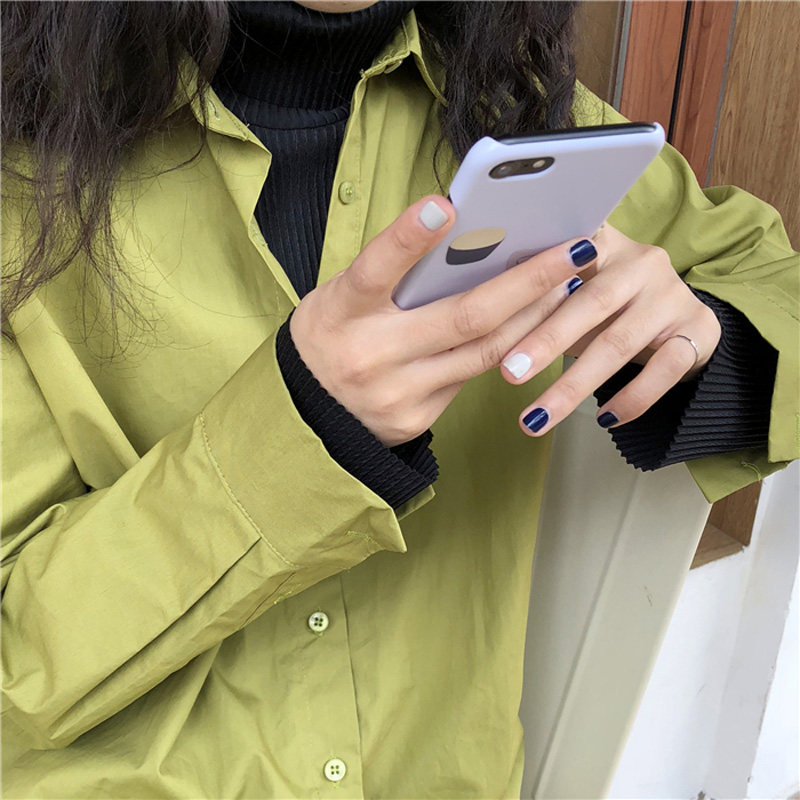 百思朵牛油果绿衬衫抹茶绿防晒衫 百思朵衬衫