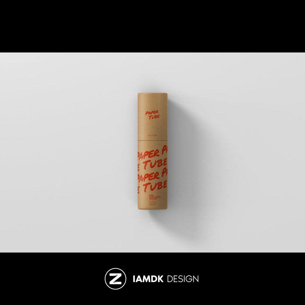 Paper Tube Mockup 超薄纸管设计展示PSD样机模板 M2020050902 - 图3