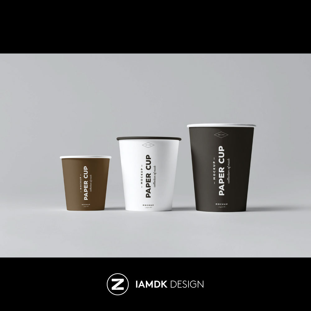 Paper Cups Mockup 8款一次性咖啡纸杯样机PSD模板集 M2020071203 - 图1