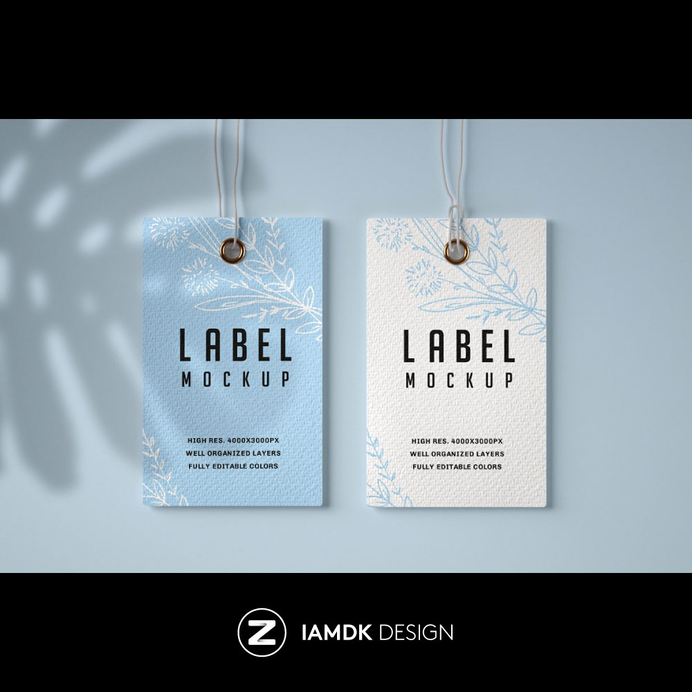 Paper Kraft Label Mockups 服装牛皮纸标签标牌样机 M2020040502 - 图3