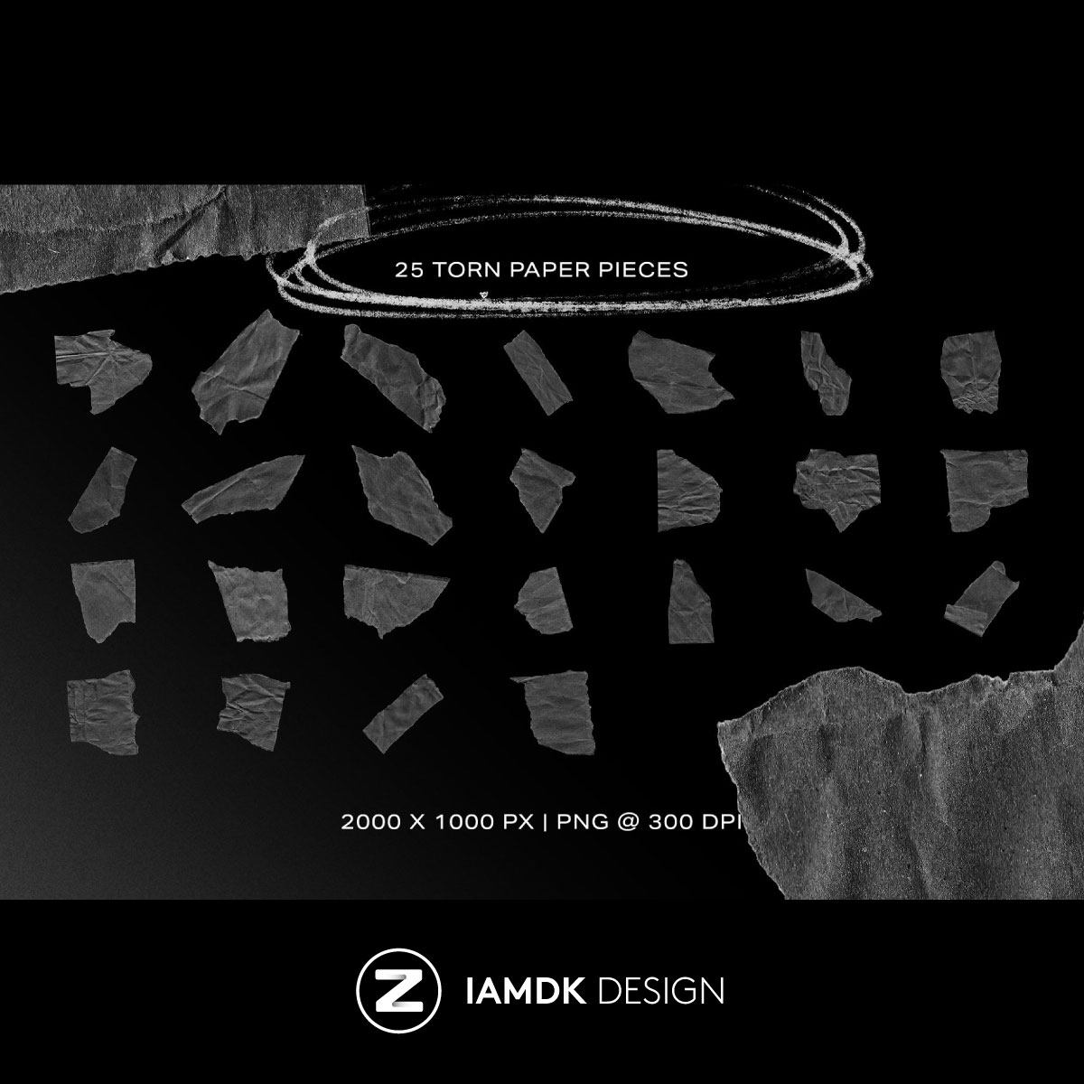 91款复古做旧工业风褶皱涂鸦线条撕纸纸片拼贴PNG免抠图片素材