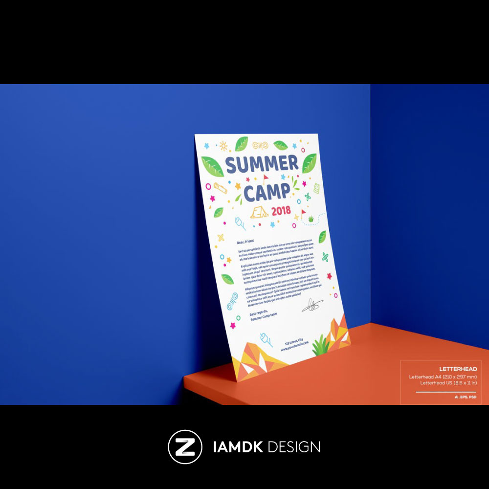 Summer Pack Template 夏令营海报传单设计AI模板 G2020033102 - 图0