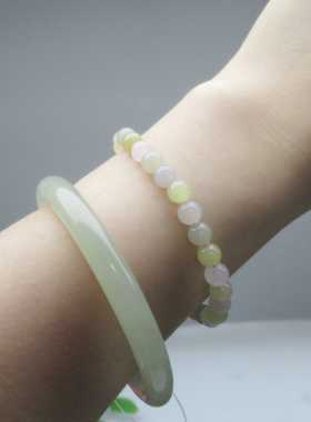 天然时尚淡雅新疆手链和田玉女款