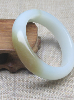 新疆和田糖羊脂白玉石手镯糖白精品且末料正品带鉴定证收藏级