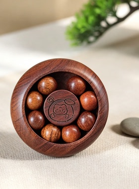 时来运转-手捻珠解压把玩实木指尖玩具