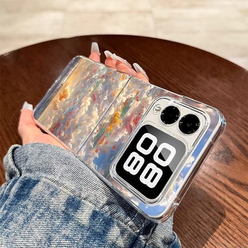 适用华为novaflips手机壳新款海上生花Nova Flip折叠屏透明保护套flip超薄后壳全包防摔个性nova女款ins - 图0